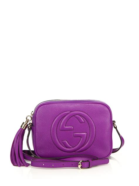 purple gucci disco bag|gucci canvas shoulder bag.